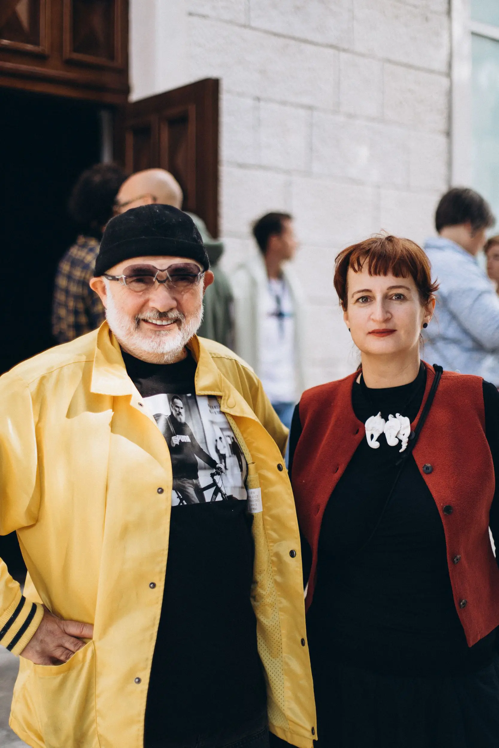 Марат Гельман и Маша Троцки. Форум СловоНово 2025. Фото Елена Семенова