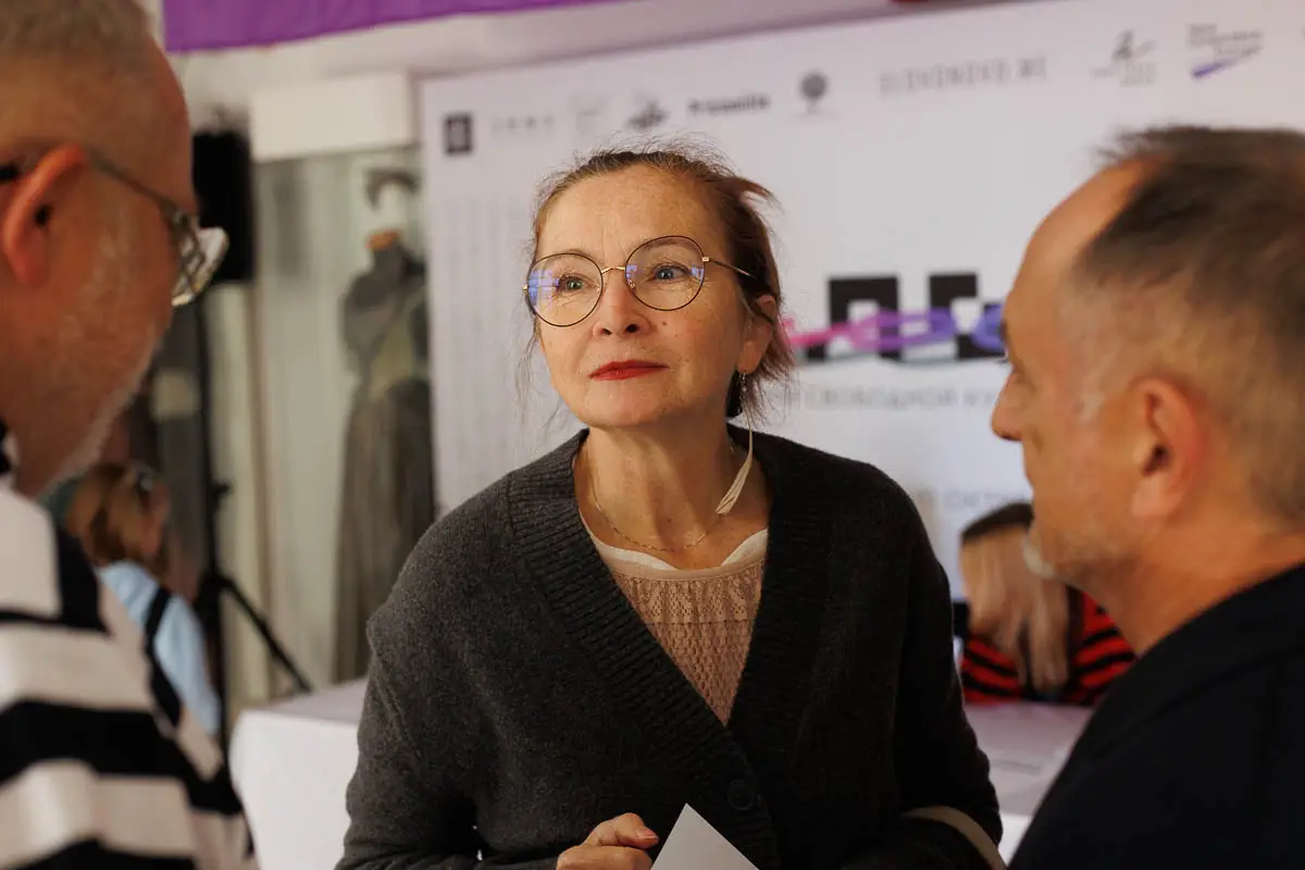 Марина Охримовская. Форум СловоНово 2025. Фото Алексей Леняшин