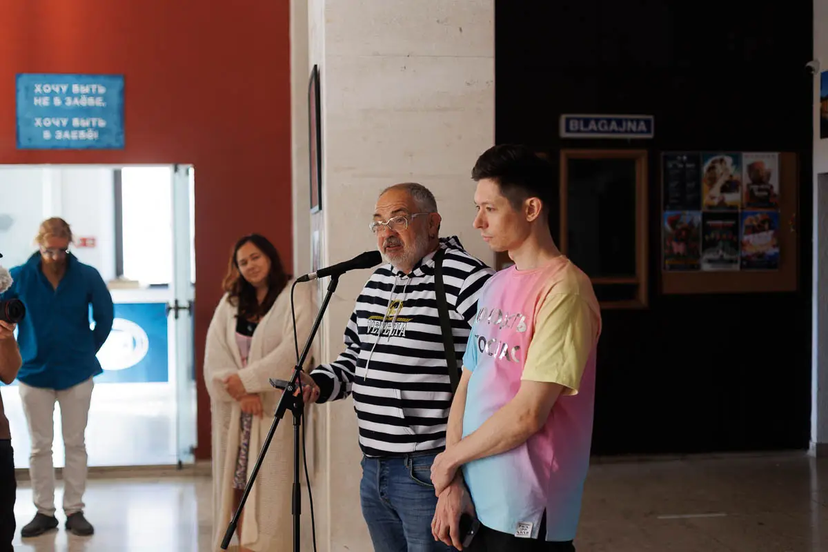 Марат Гельман и Philippenzo. Форум СловоНово 2025. Фото Алексей Леняшин