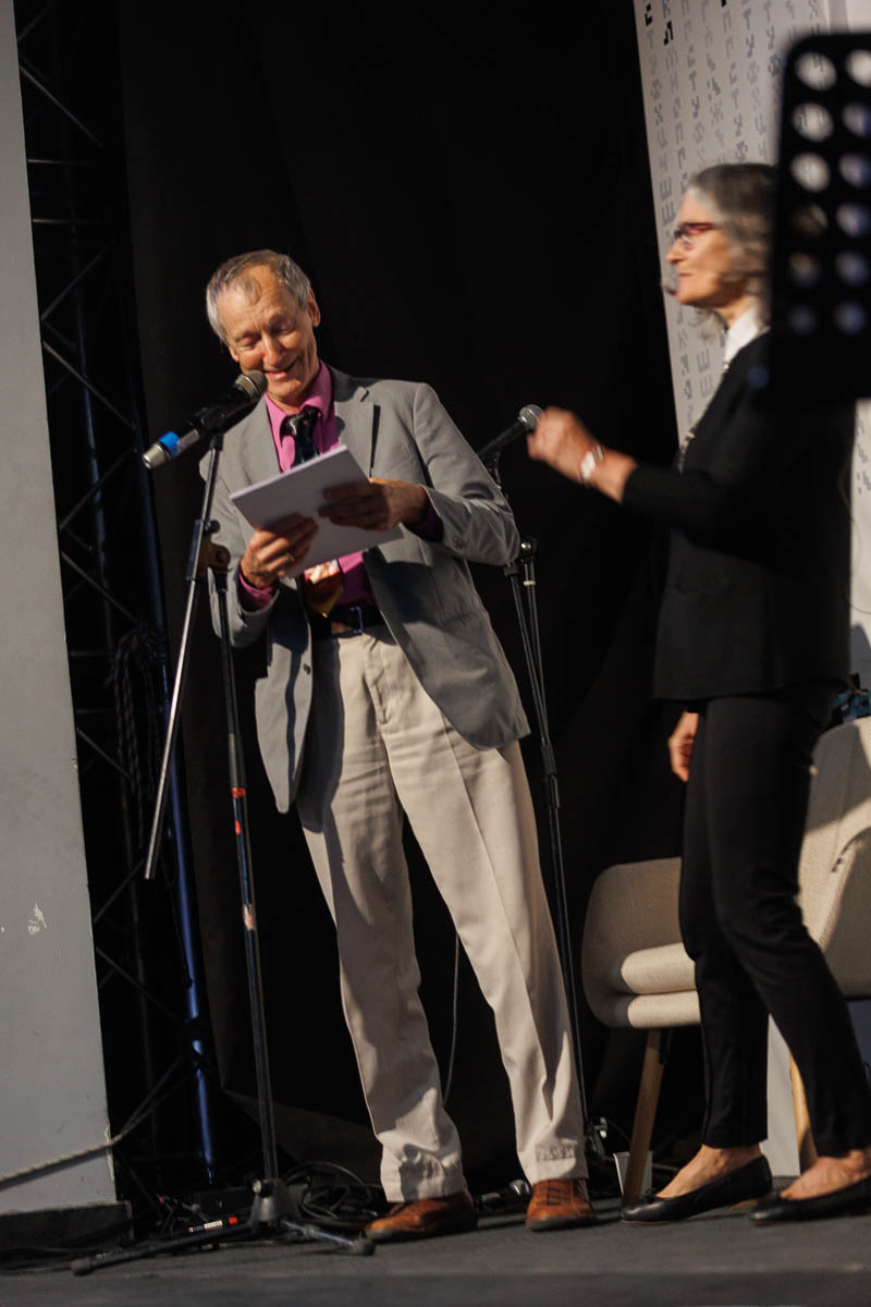 Николай Терентьев и Вера Павлова. Форум СловоНово 2025. Фото Алексей Леняшин