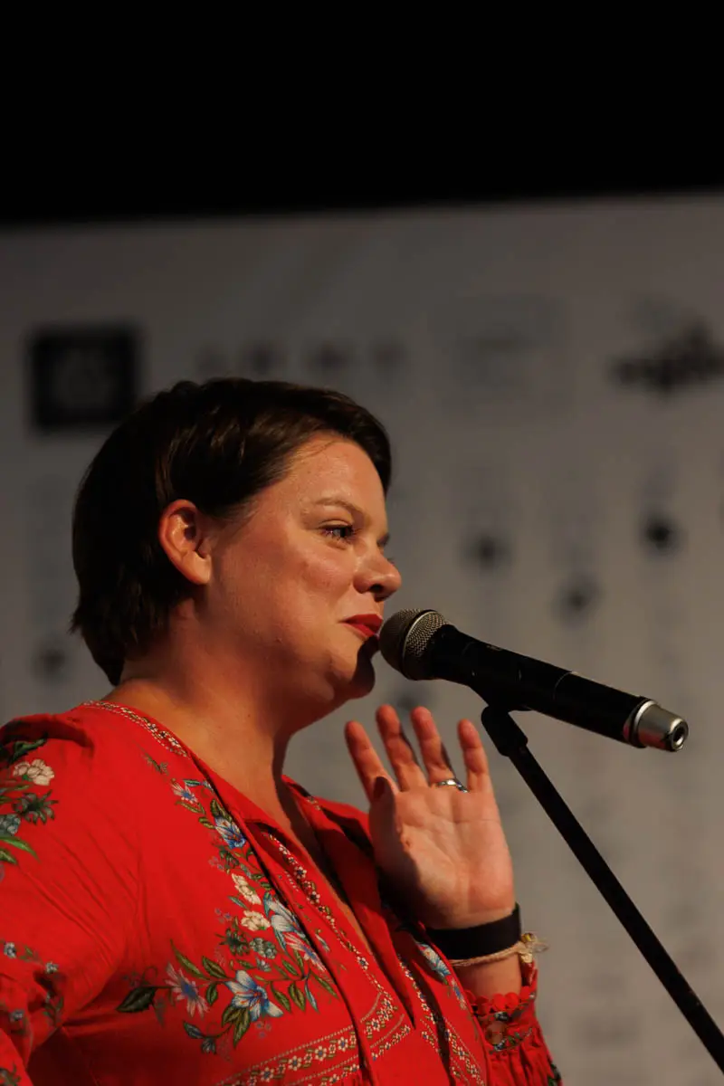 Вера Полозкова. Форум СловоНово 2025. Фото Алексей Леняшин