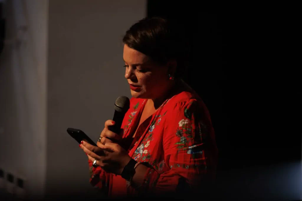 Вера Полозкова. Форум СловоНово 2025. Фото Алексей Леняшин