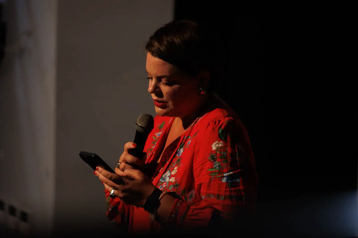 Вера Полозкова. Форум СловоНово 2025. Фото Алексей Леняшин