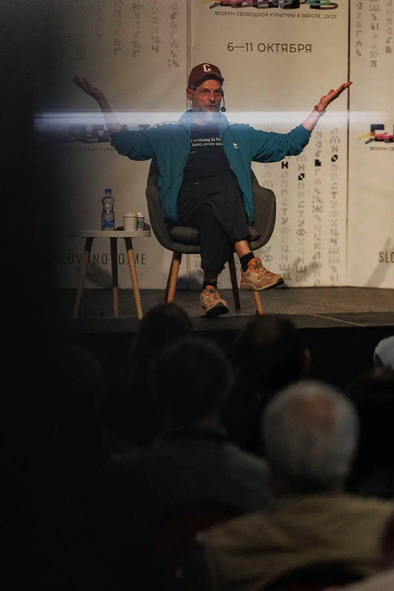 Иван Вырыпаев. Форум СловоНово 2025. Фото Алексей Леняшин