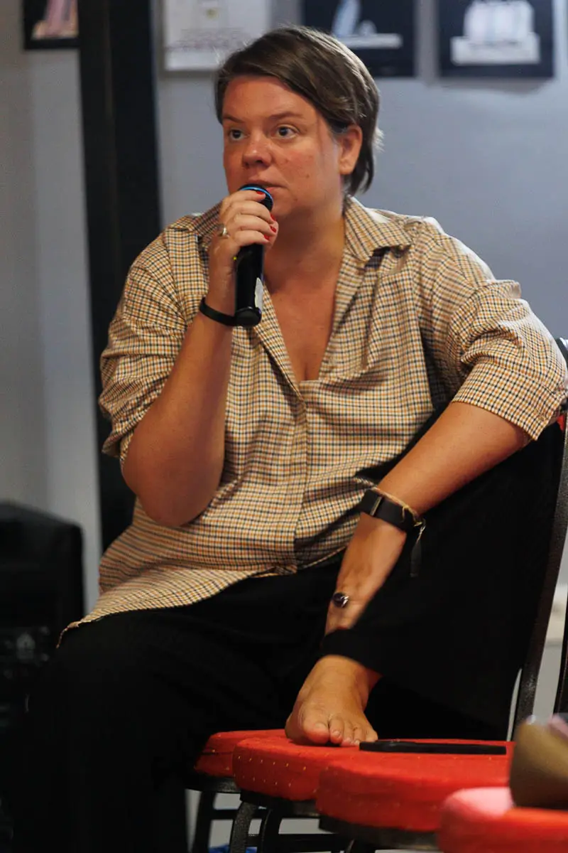 Вера Полозкова. Форум СловоНово 2025. Фото Алексей Леняшин