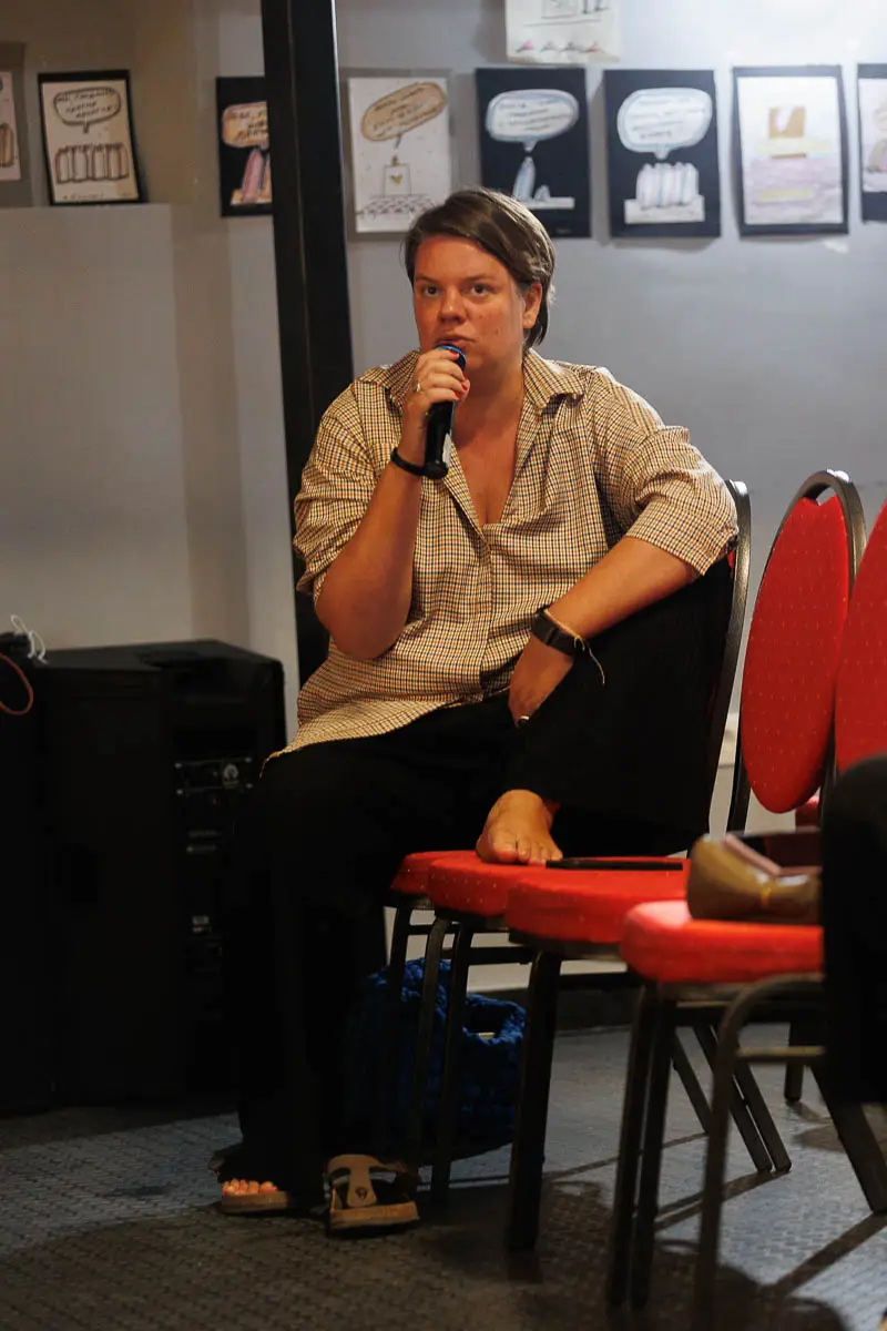 Вера Полозкова. Форум СловоНово 2025. Фото Алексей Леняшин