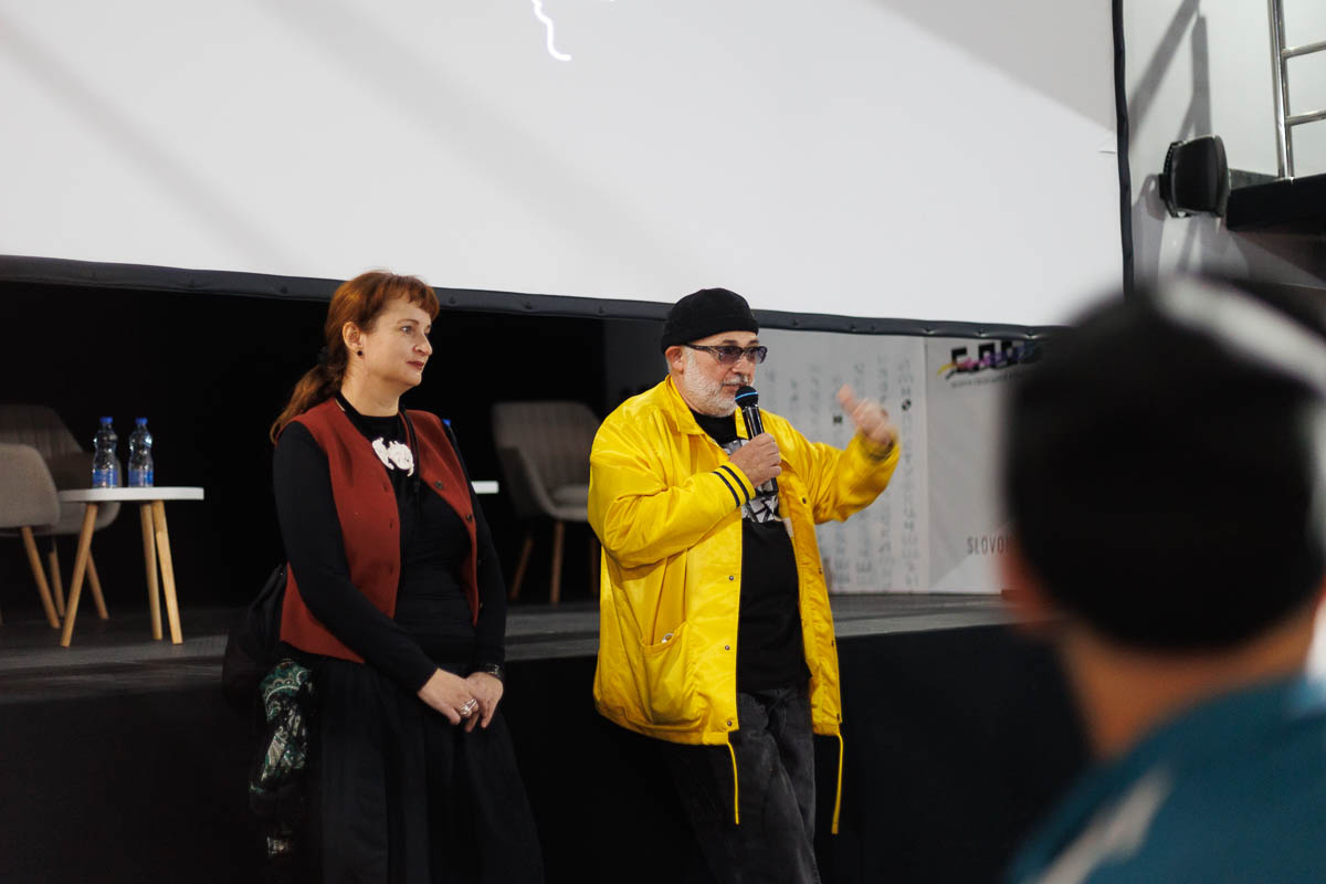 Маша Троцки и Марат Гельман. Форум СловоНово 2025. Фото Алексей Леняшин