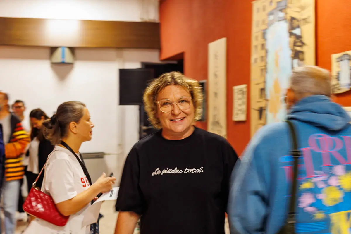 Катя Каменева, Марат Гельман. Форум СловоНово 2025. Фото Алексей Леняшин