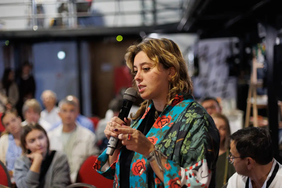 Арина Калитина. Форум СловоНово 2025. Фото Алексей Леняшин