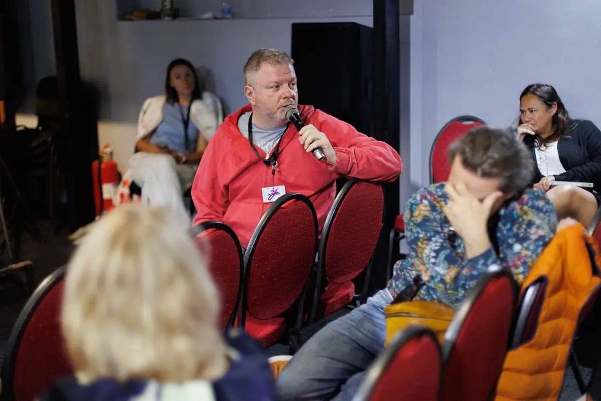 Борис Барабанов. Форум СловоНово 2025. Фото Алексей Леняшин