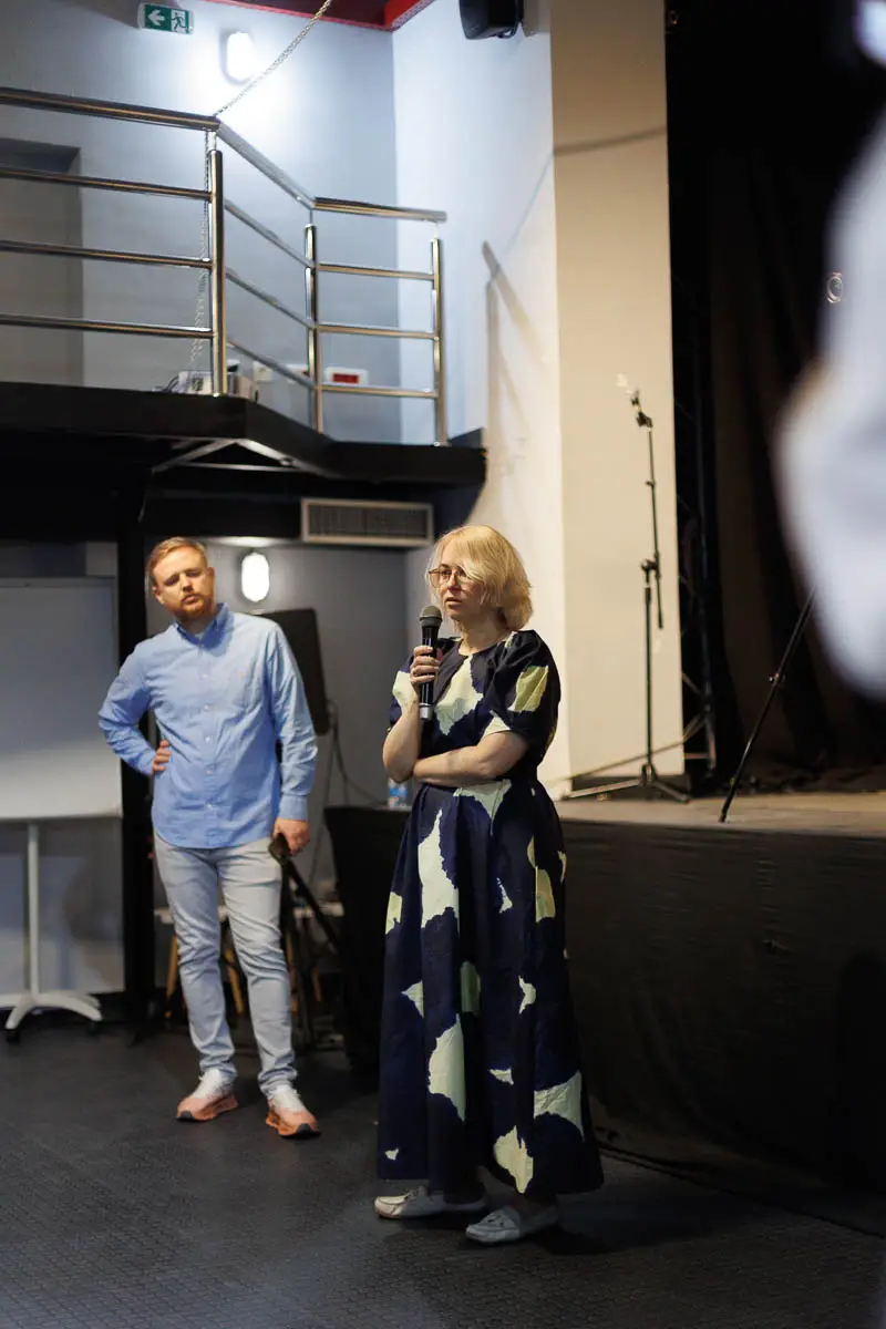 Максим Курников, Евгения Шишкина. Форум СловоНово 2025. Фото Алексей Леняшин