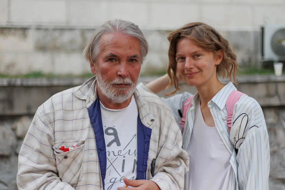 Андрей Орлов (Орлуша) и Наташа Трейя. Форум СловоНово 2025. Фото Алексей Леняшин