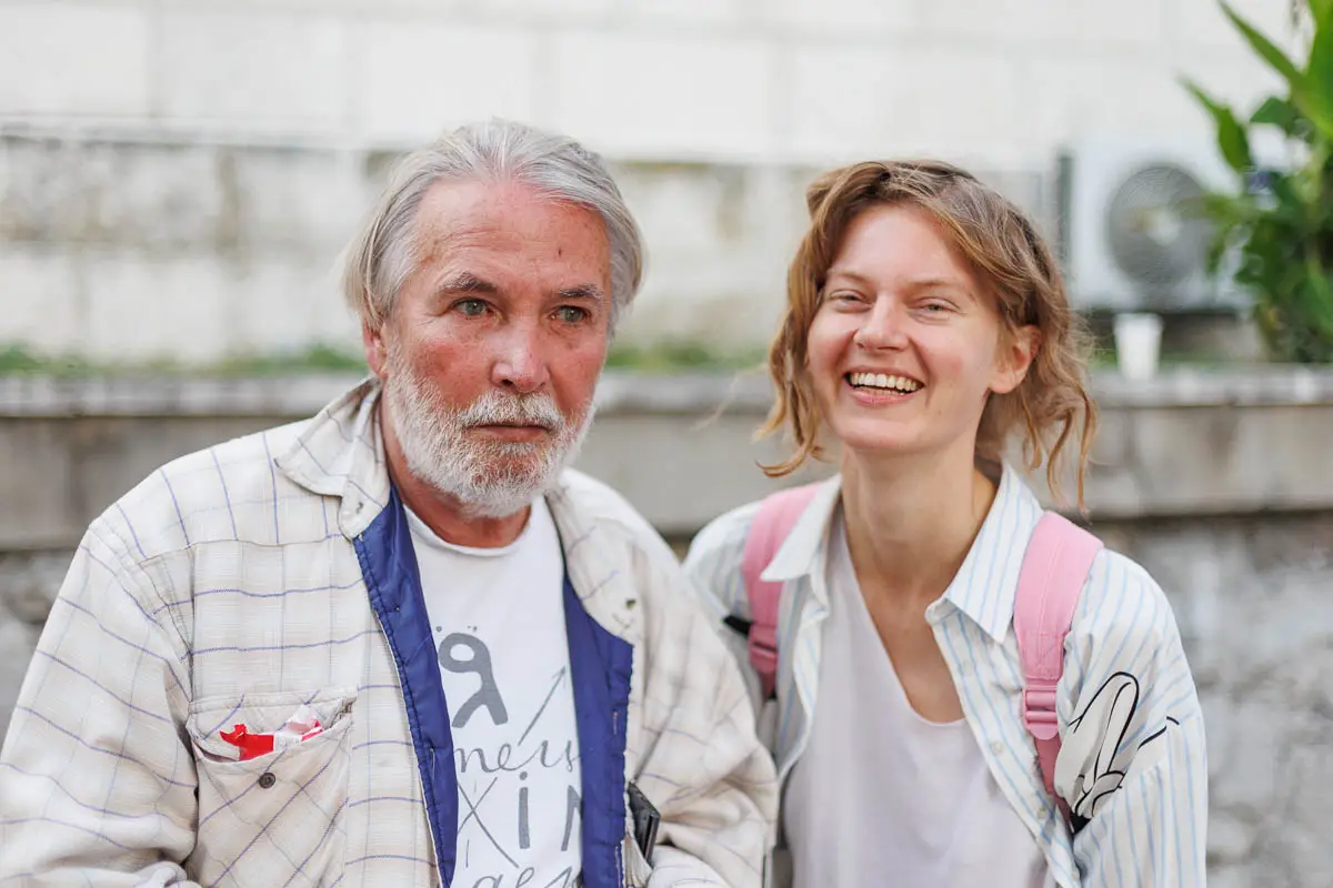 Андрей Орлов (Орлуша) и Наташа Трейя. Форум СловоНово 2025. Фото Алексей Леняшин