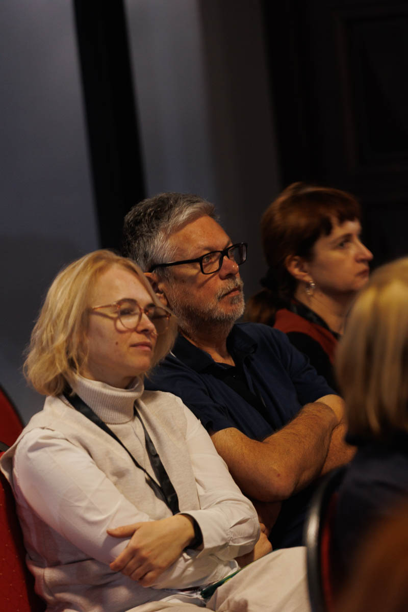 Евгения Шишкина и Михаил Шишкин. Форум СловоНово 2025. Фото Алексей Леняшин